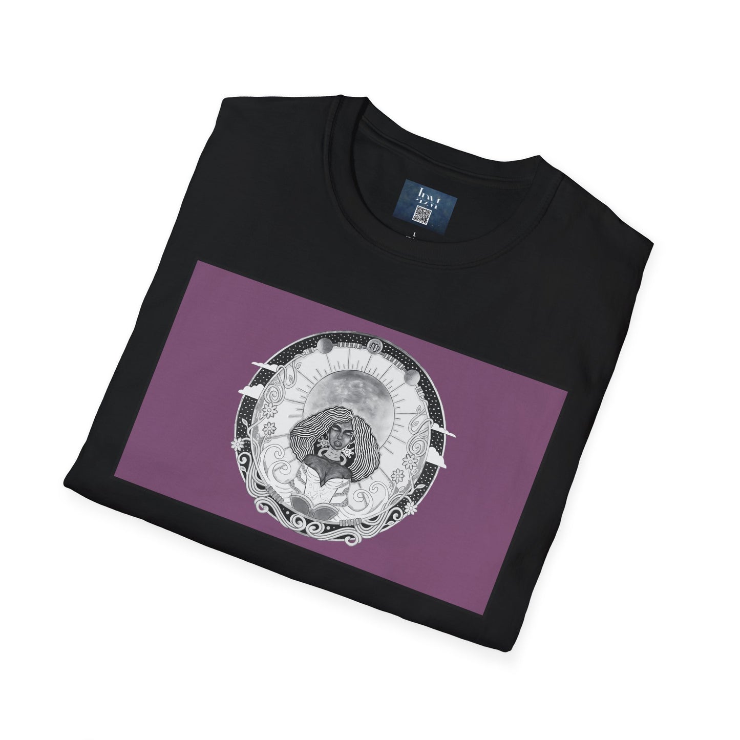 Virgo Zodiac Crew Neck T-Shirt – Hand-Drawn Celestial Design (Non-AI) Universal