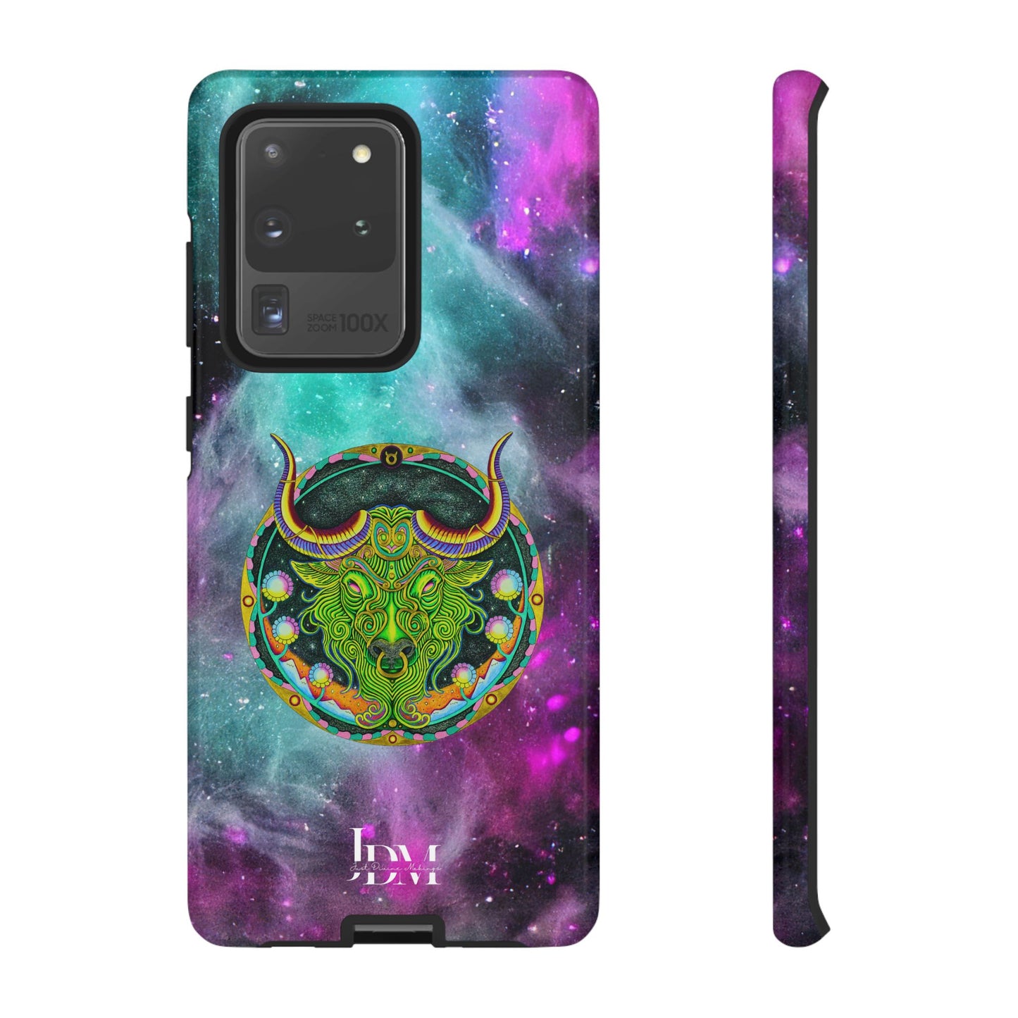 Taurus Zodiac Tough Phone Case – Hand-Drawn Celestial Design (Non-AI)