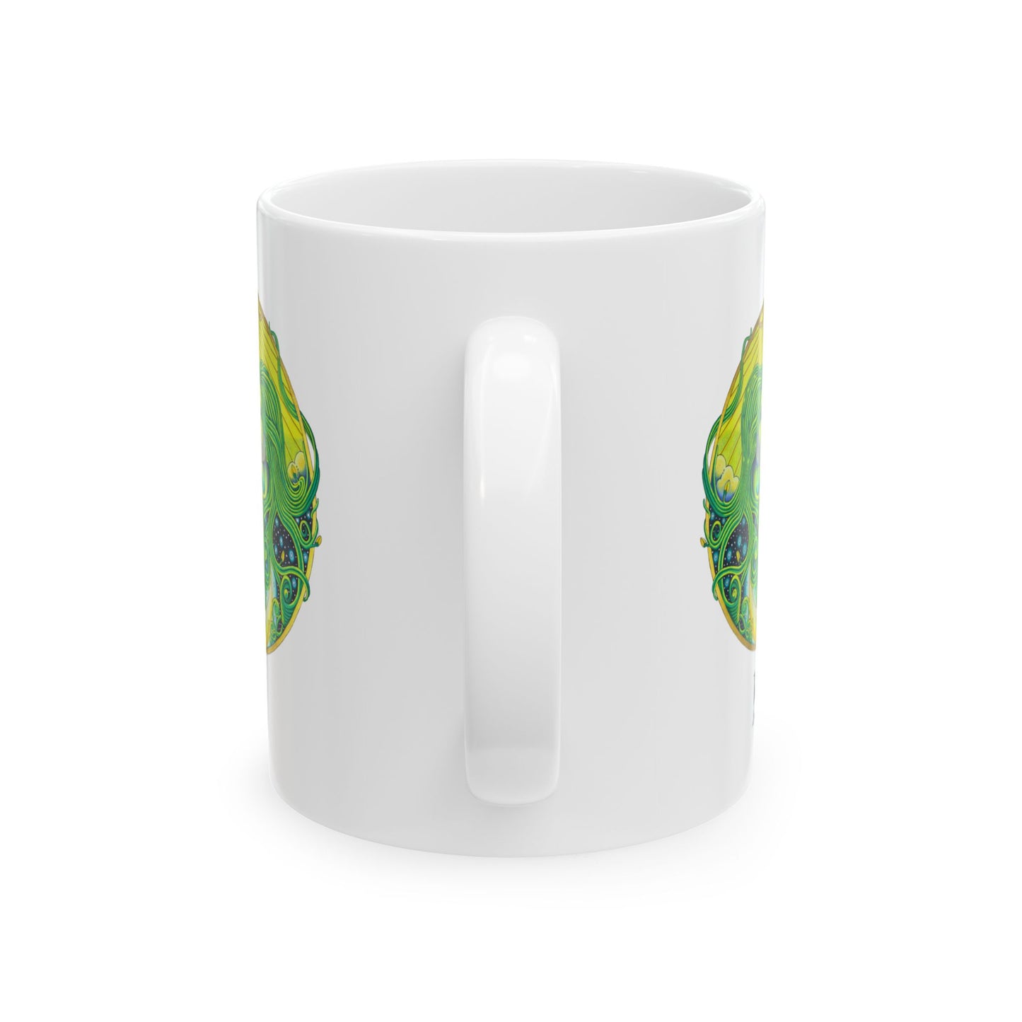 Gemini Zodiac Mug - Hand-Drawn Celestial Design (Non-AI)