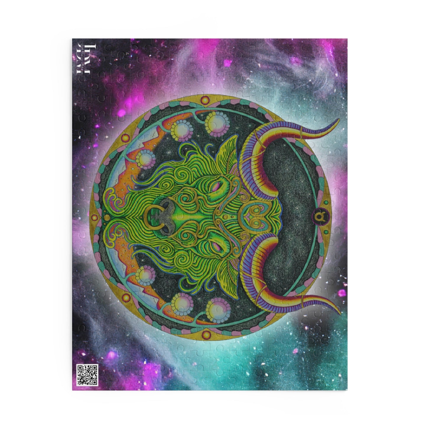 Taurus Zodiac Puzzle - Hand-Drawn Celestial Design (Non-AI)