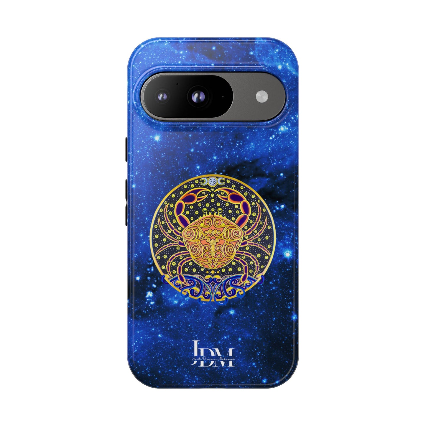 Cancer Zodiac Tough Phone Case – Hand-Drawn Celestial Design (Non-AI)