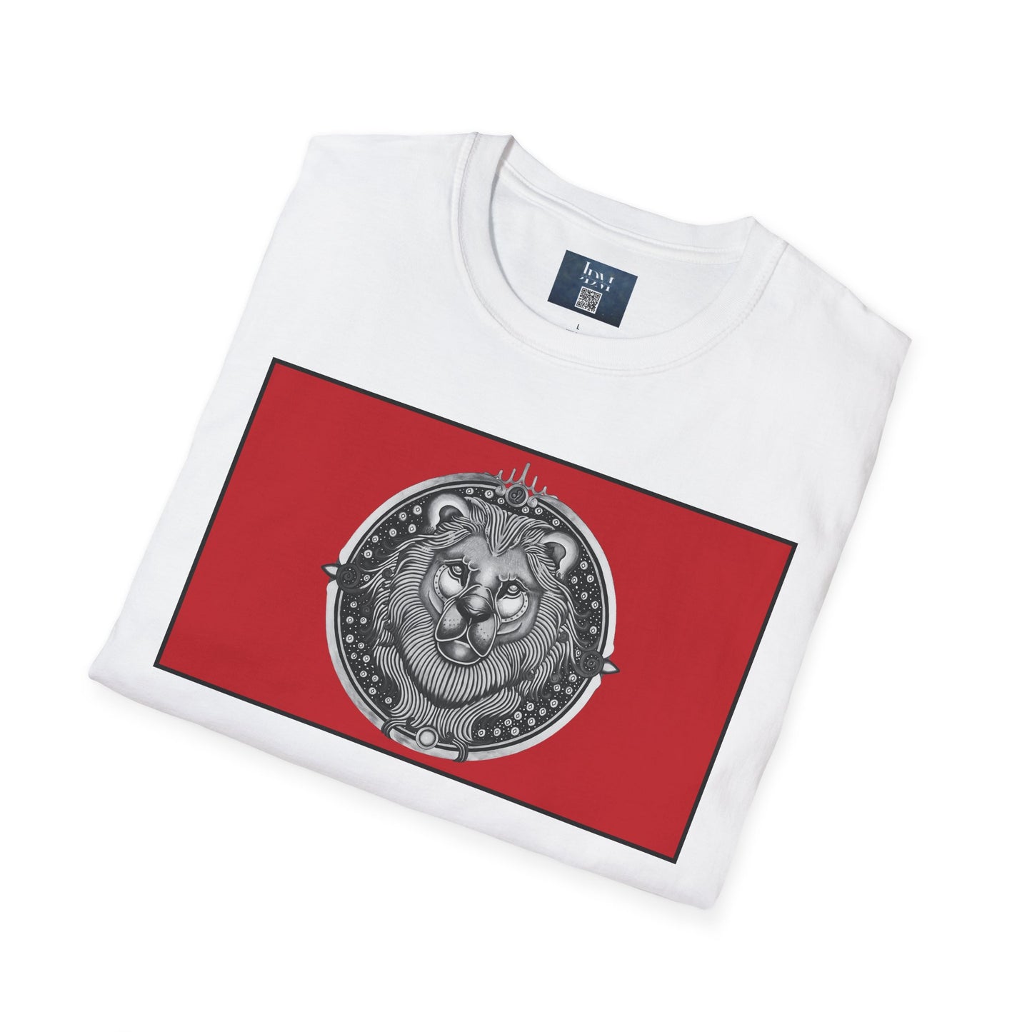 Leo Zodiac Crew Neck T-Shirt – Hand-Drawn Celestial Design (Non-AI) Universal