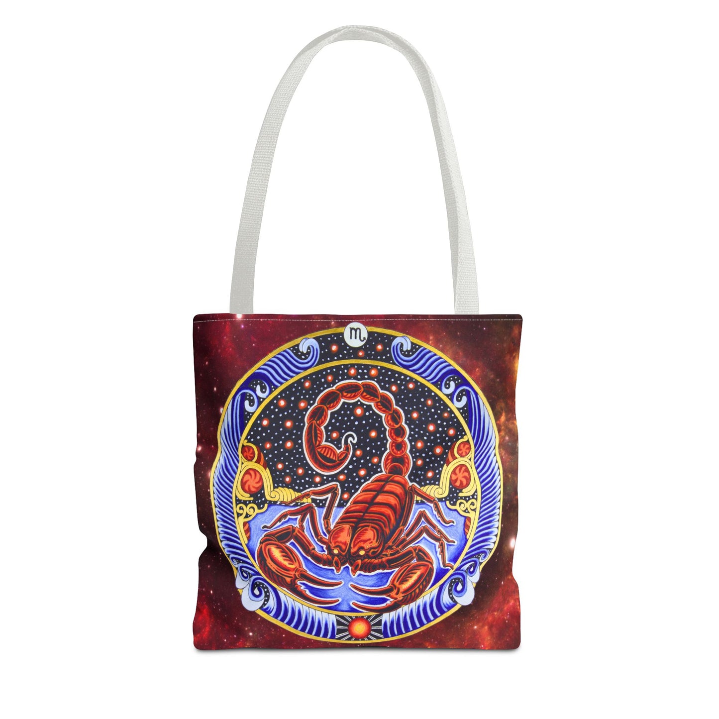 Scorpio Zodiac Tote Bag - Hand-Drawn Celestial Design (Non-AI)
