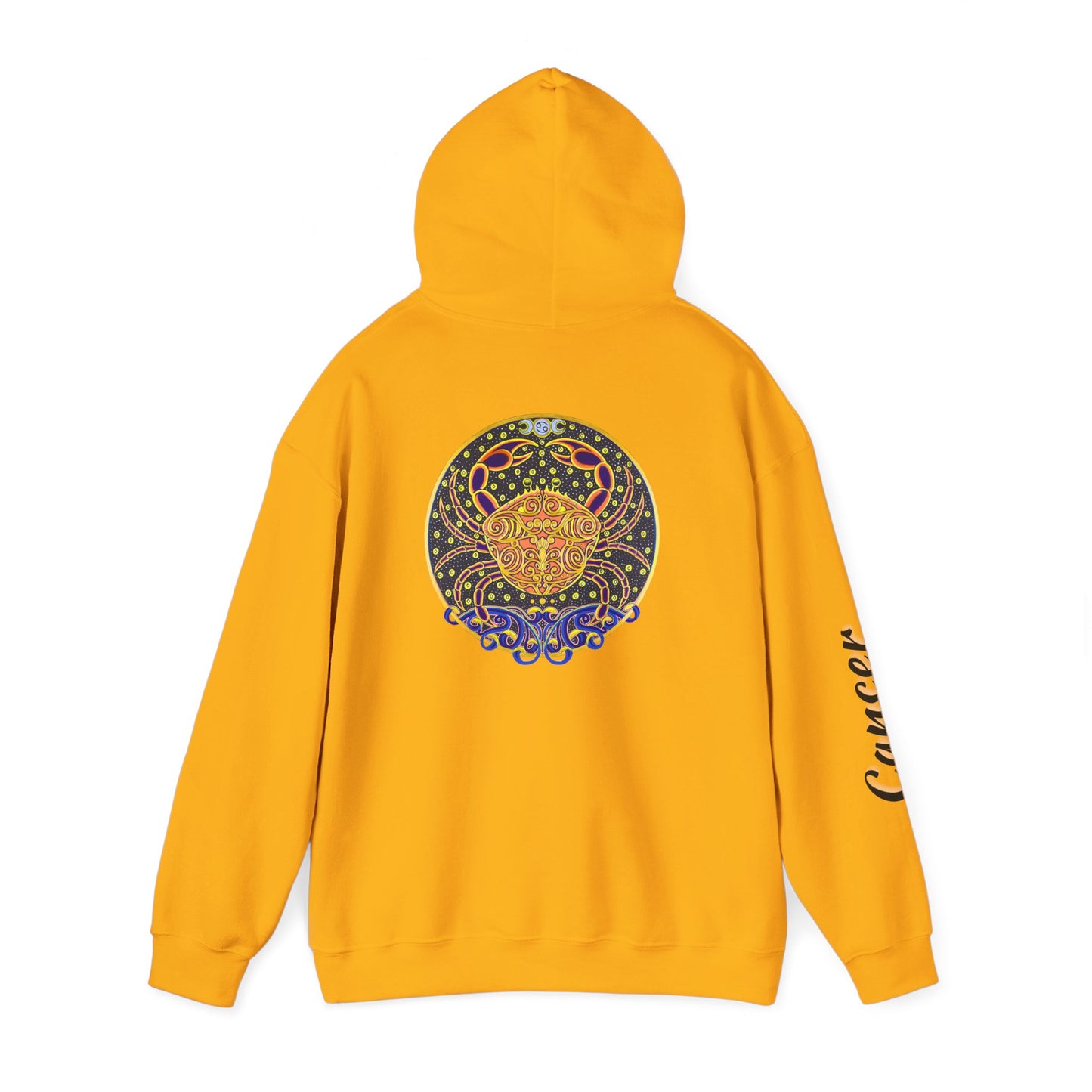 Cancer Zodiac Hoodie – Hand-Drawn Celestial Design (Non-AI)