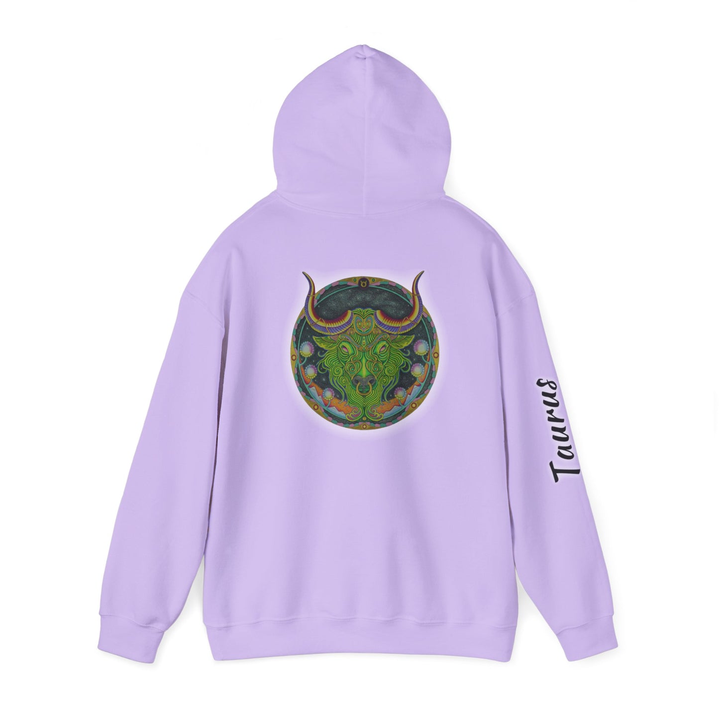 Taurus Zodiac Hoodie - Hand-Drawn Celestial Design (Non-AI)