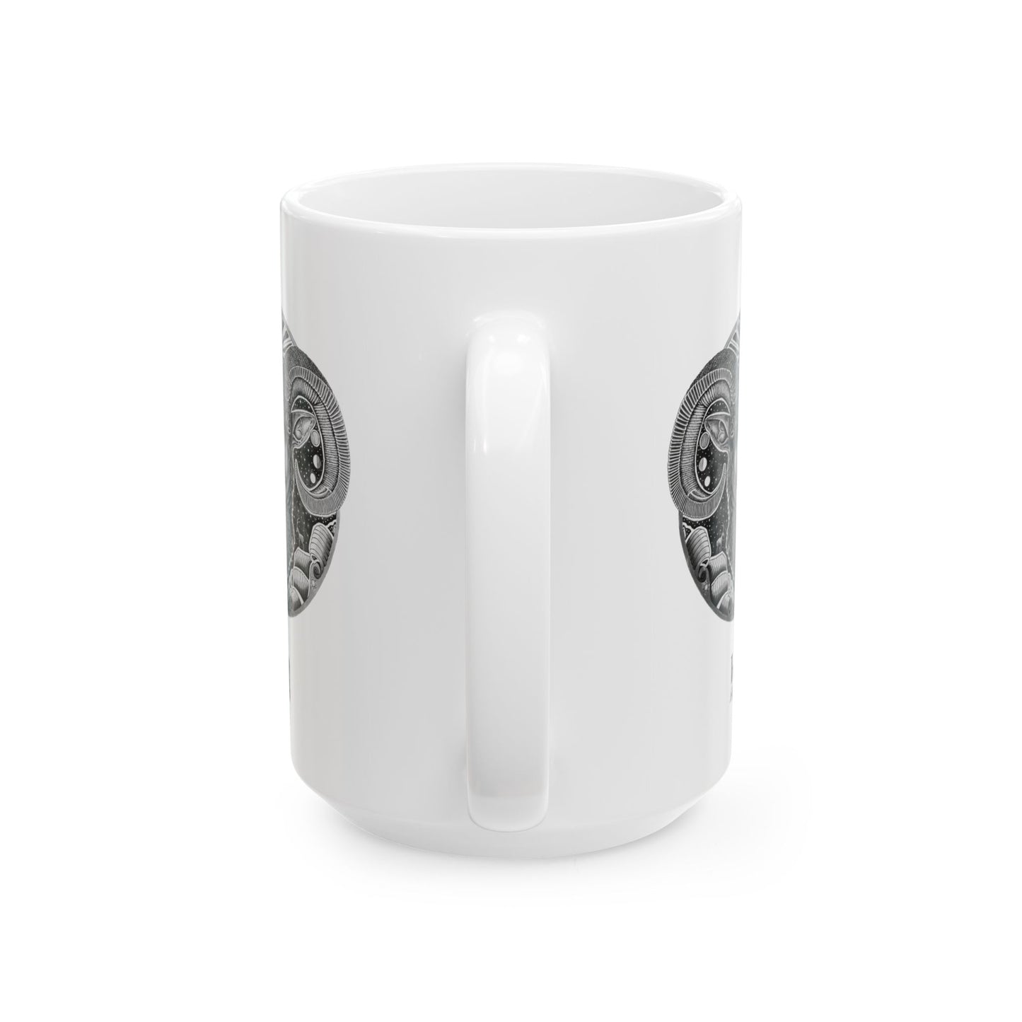 Aries Zodiac 11oz Mug - Hand-Drawn Celestial Design (Non-AI) Universal