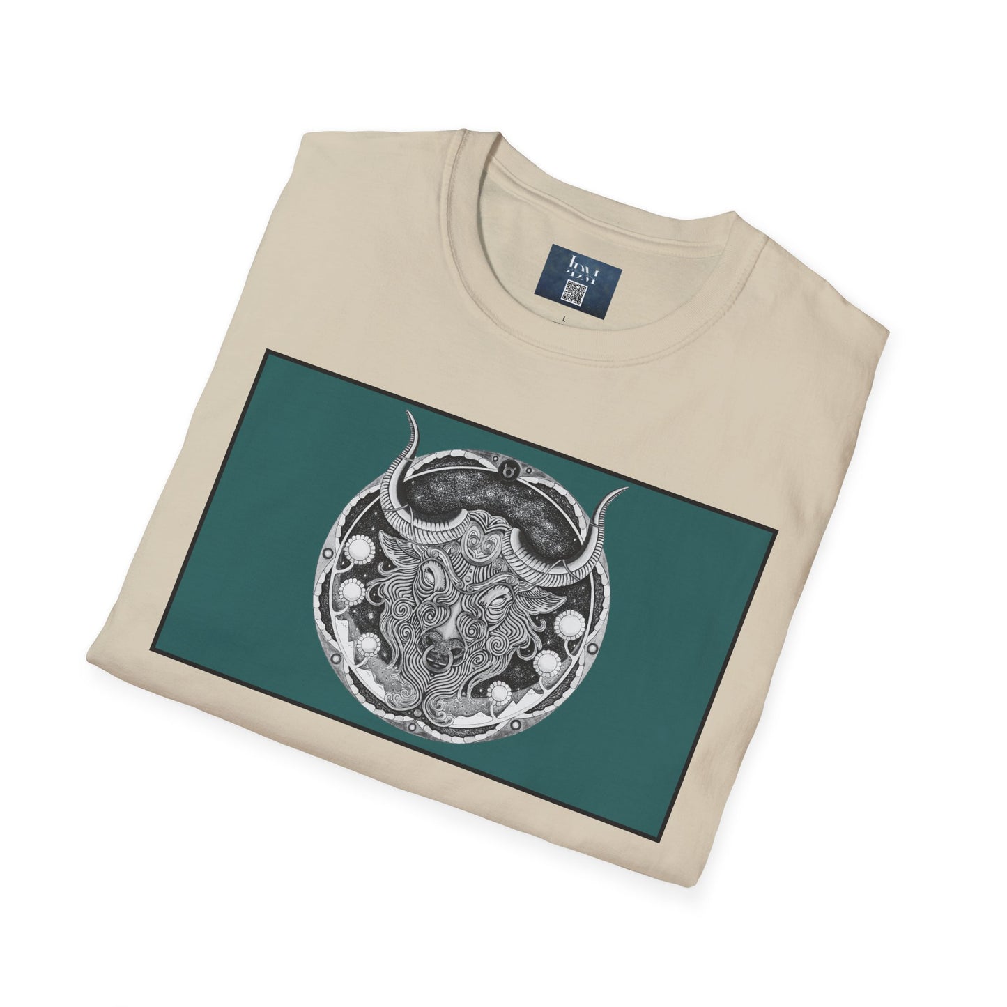 Taurus Zodiac Softstyle  T-Shirt - Hand-Drawn Celestial Design (Non-AI) Universal