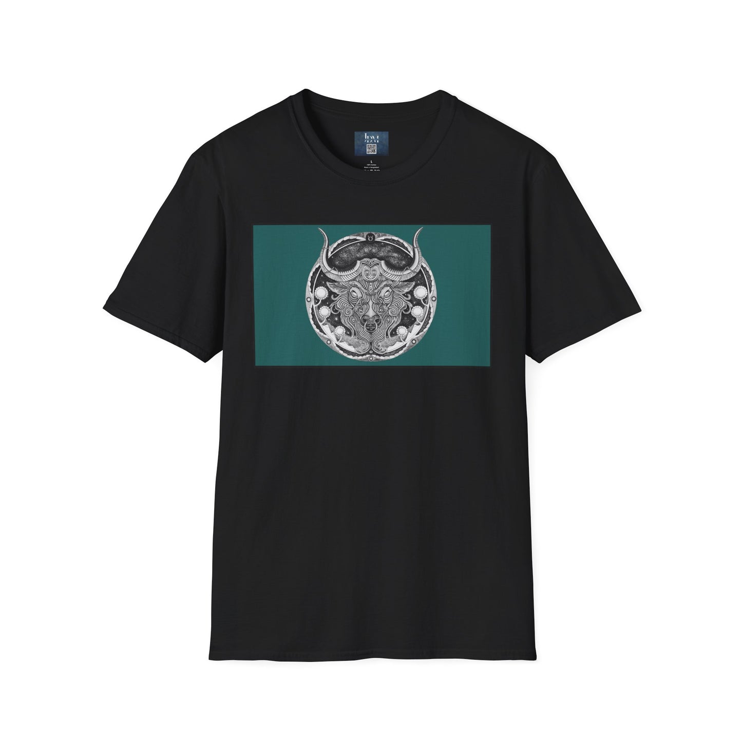Taurus Zodiac Softstyle  T-Shirt - Hand-Drawn Celestial Design (Non-AI) Universal