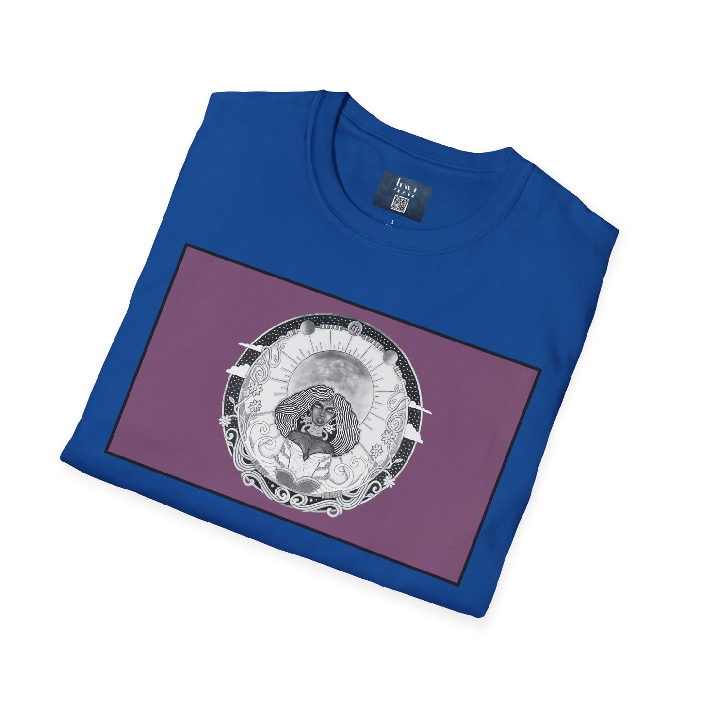 Virgo Zodiac Crew Neck T-Shirt – Hand-Drawn Celestial Design (Non-AI) Universal