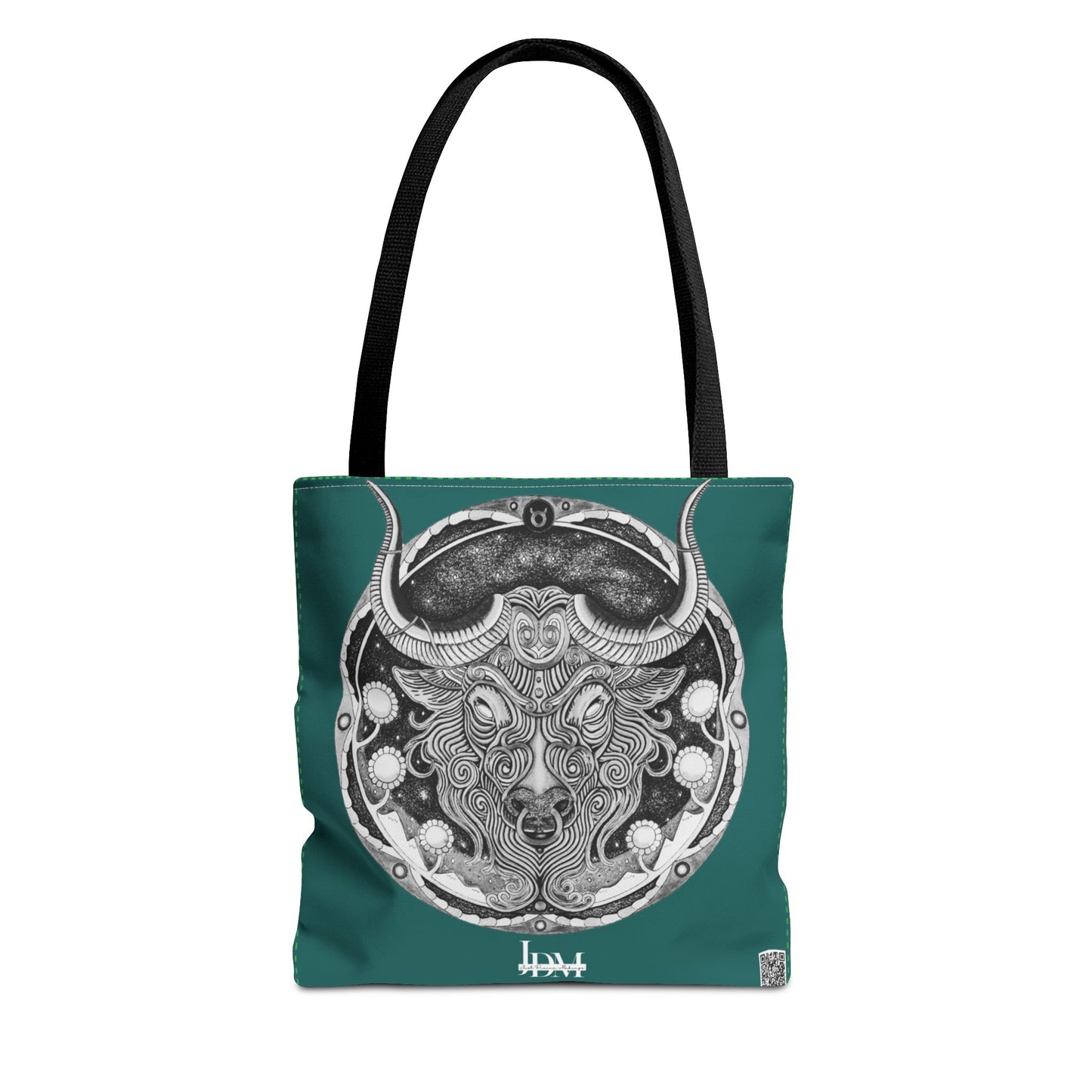 Taurus Zodiac Tote Bag - Hand-Drawn Celestial Design (Non-AI) Universal