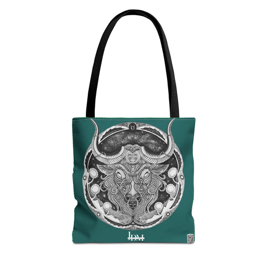Taurus Zodiac Tote Bag - Hand-Drawn Celestial Design (Non-AI) Universal