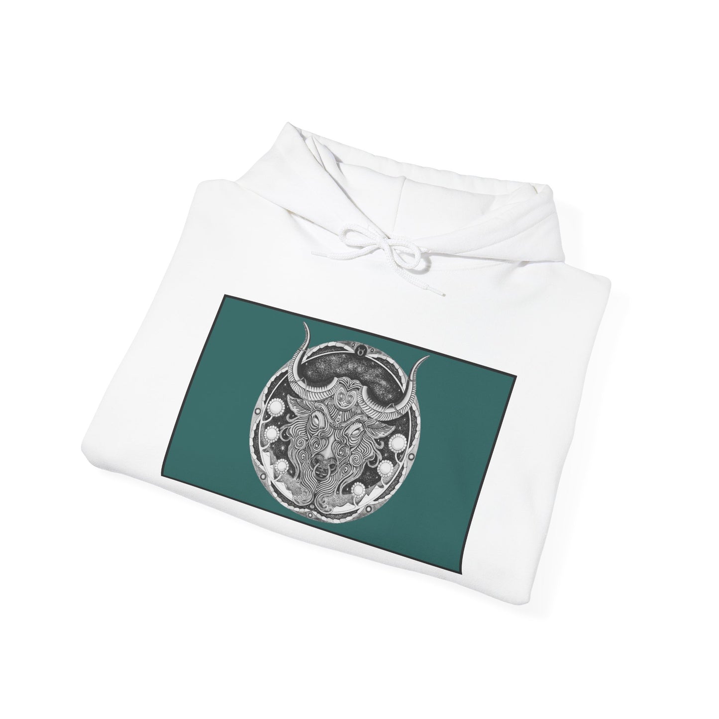 Taurus Zodiac Hoodie - Hand-Drawn Celestial Design (Non-AI) Universal