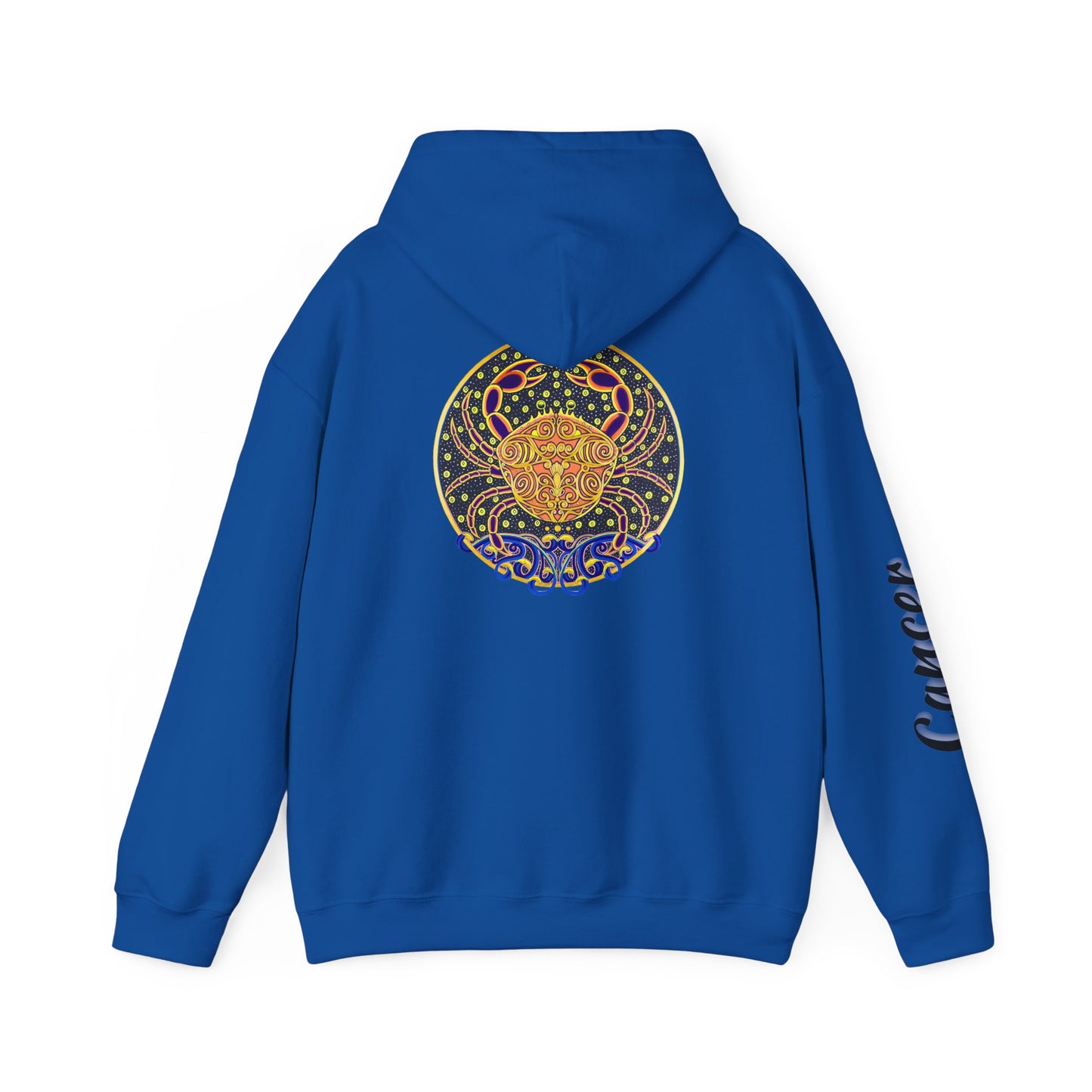 Cancer Zodiac Hoodie – Hand-Drawn Celestial Design (Non-AI)