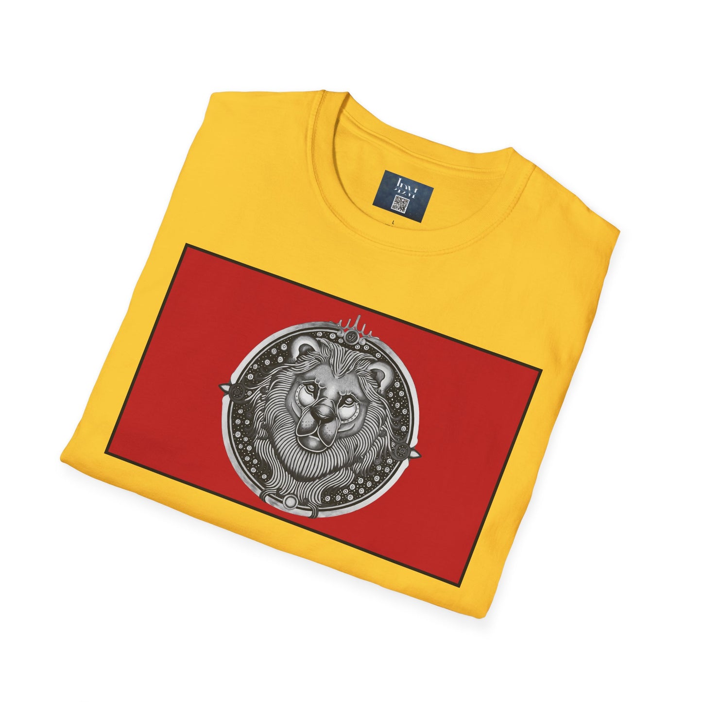 Leo Zodiac Crew Neck T-Shirt – Hand-Drawn Celestial Design (Non-AI) Universal