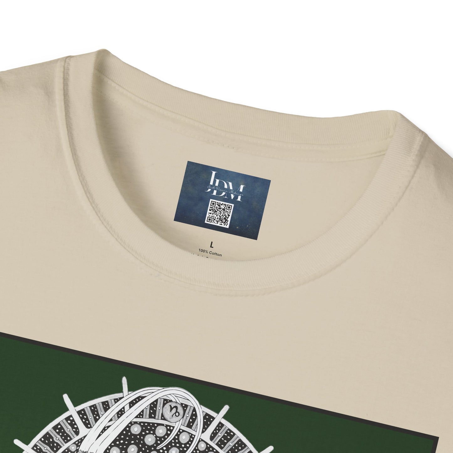 Capricorn Zodiac Crew Neck T-Shirt – Hand-Drawn Celestial Design (Non-AI) Universal