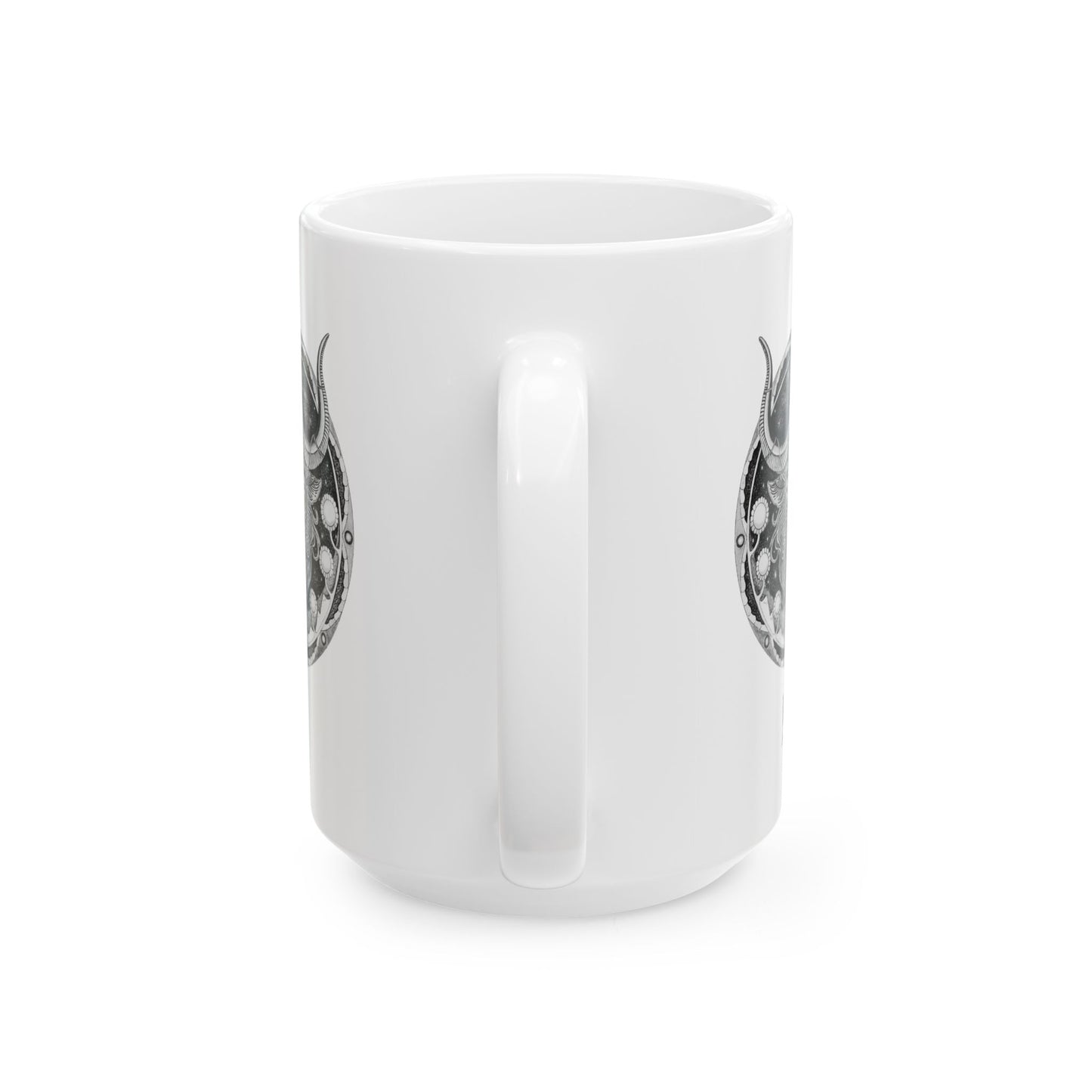 Taurus Zodiac Mug - Hand-Drawn Celestial Design (Non-AI) Universal