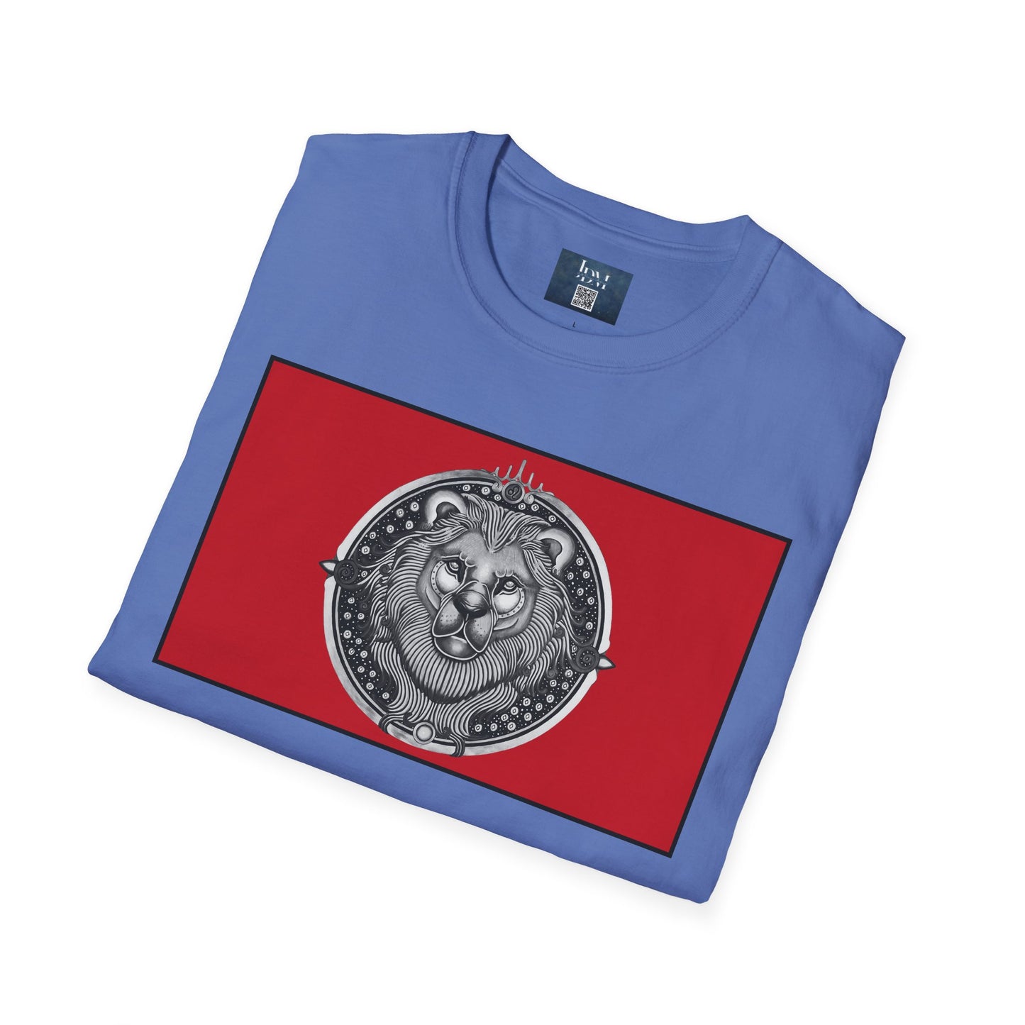 Leo Zodiac Crew Neck T-Shirt – Hand-Drawn Celestial Design (Non-AI) Universal