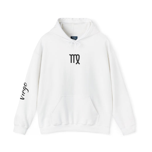 Virgo Zodiac Hoodie – Hand-Drawn Celestial Design (Non-AI)