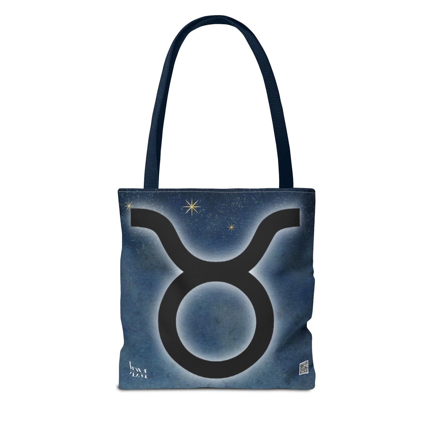 Taurus Zodiac Tote Bag - Hand-Drawn Celestial Design (Non-AI)