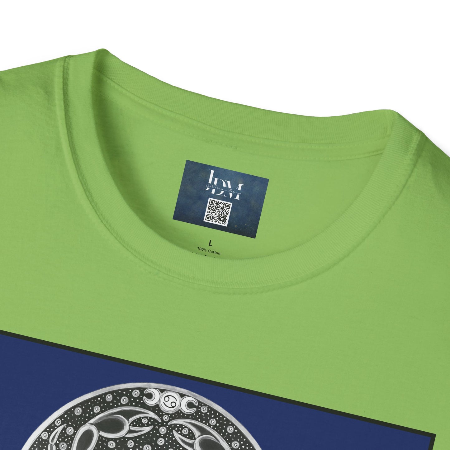 Cancer Zodiac Crew Neck T-Shirt – Hand-Drawn Celestial Design (Non-AI) Universal