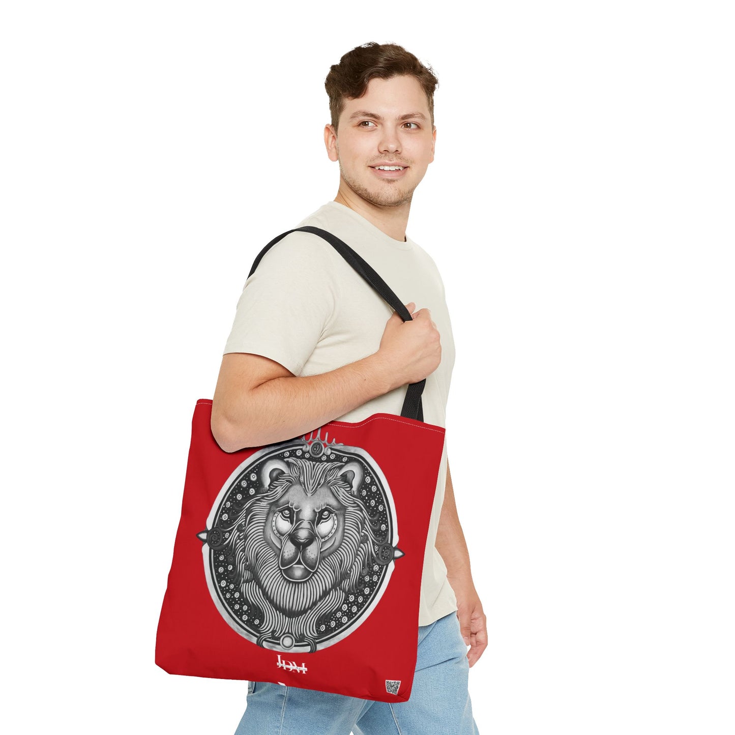 Leo Zodiac Tote Bag - Hand-Drawn Celestial Design (Non-AI) Universal
