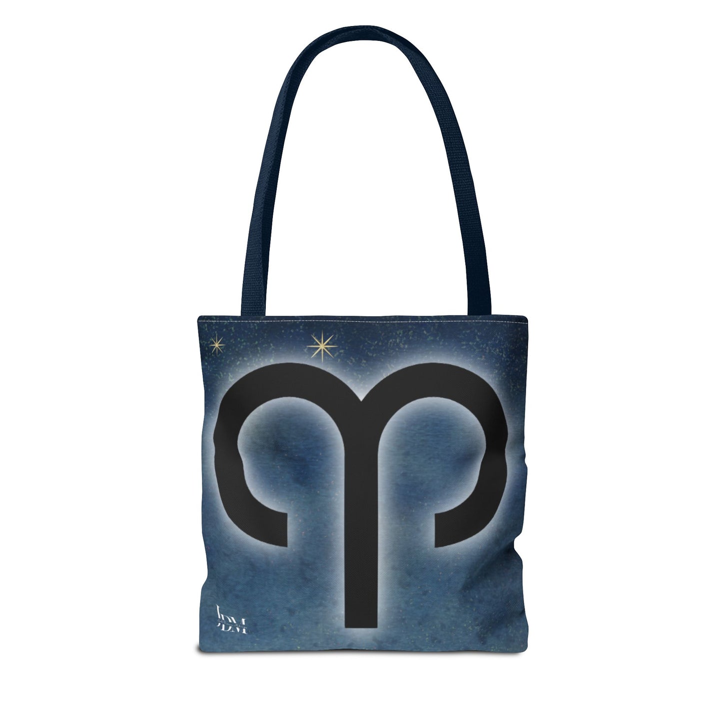 Aries Zodiac Tote Bag - Hand-Drawn Celestial Design (Non-AI)