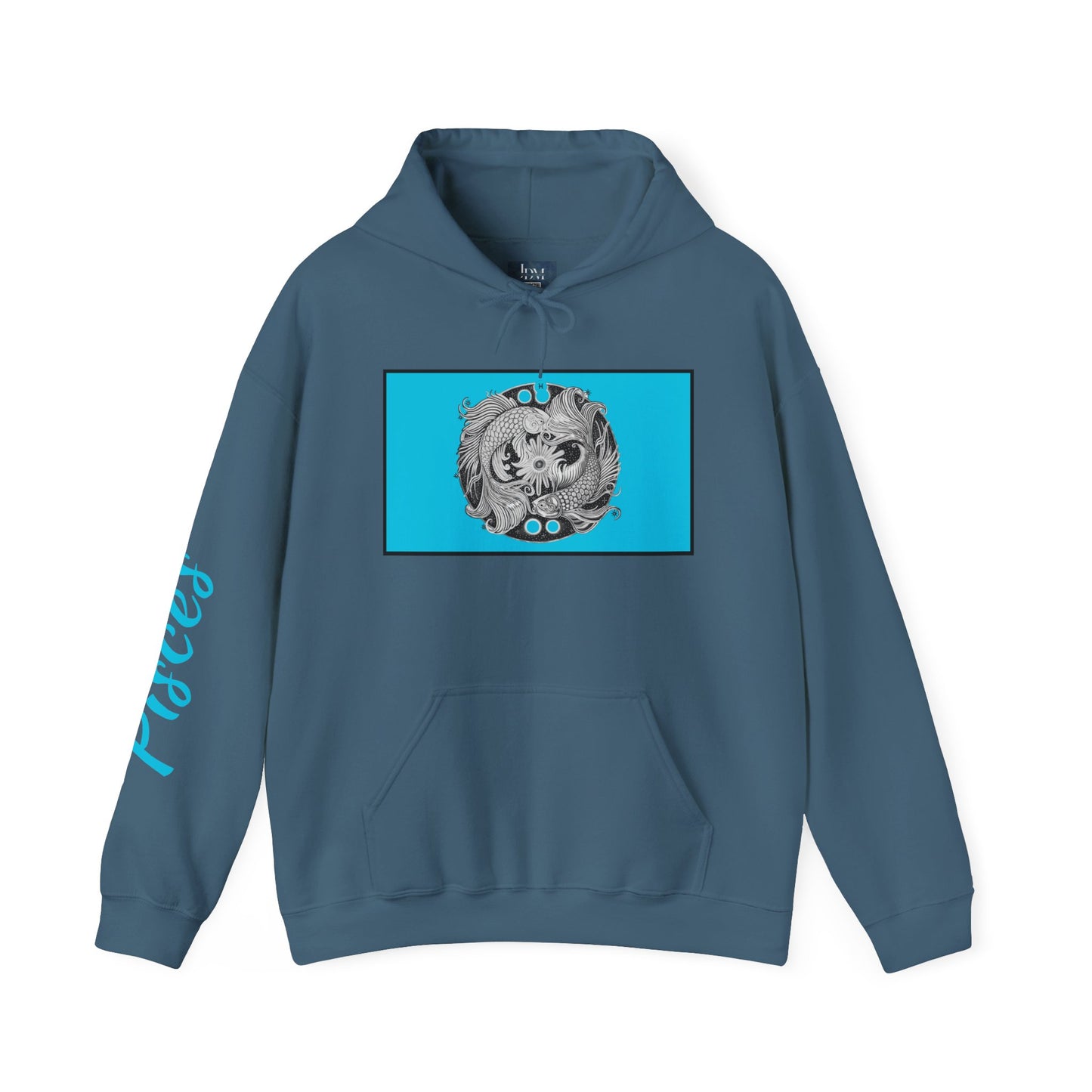 Pisces Zodiac Hoodie – Hand-Drawn Celestial Design (Non-AI) Uiniversal