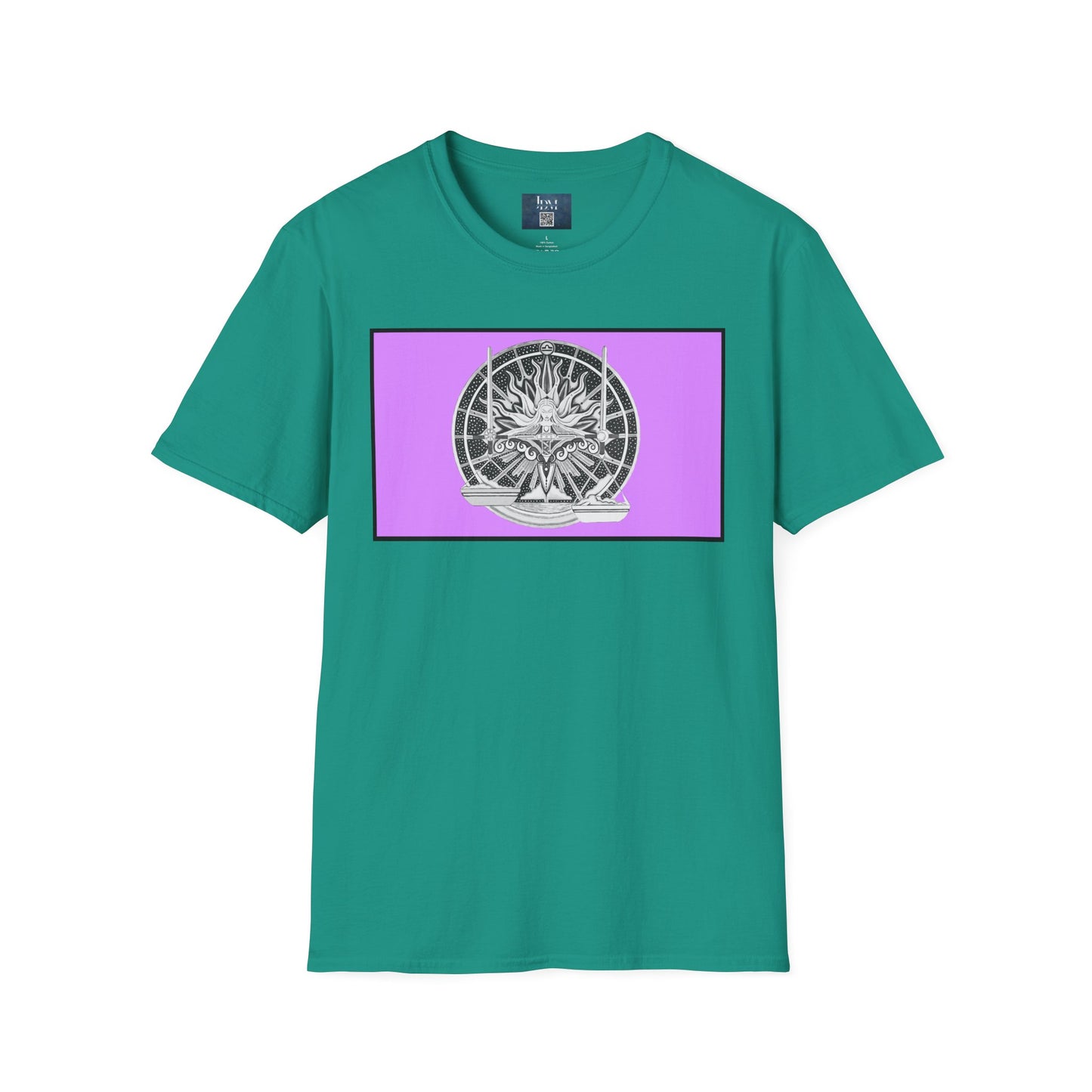 Libra Zodiac Crew Neck T-Shirt – Hand-Drawn Celestial Design (Non-AI)  Universal