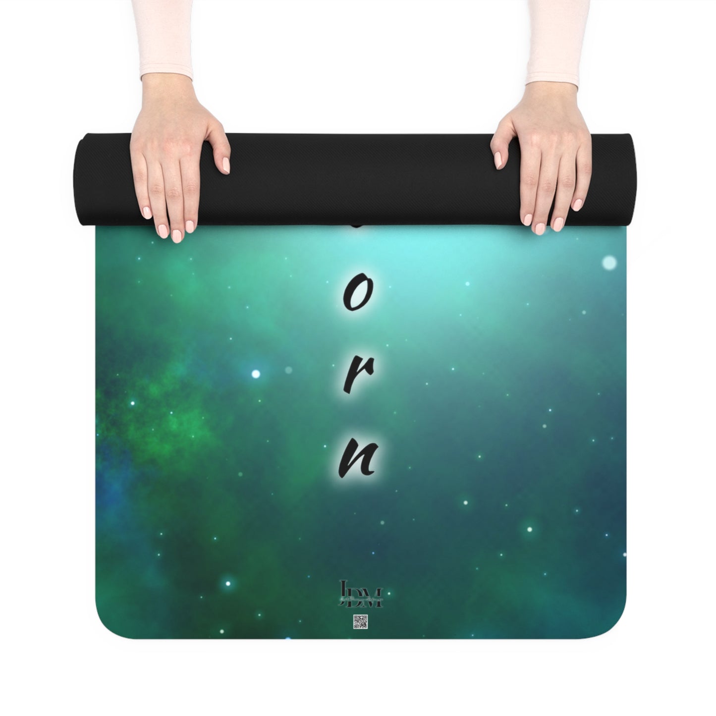 Capricorn Zodiac Rubber Yoga Mat — Celestial Goat Astrology Design