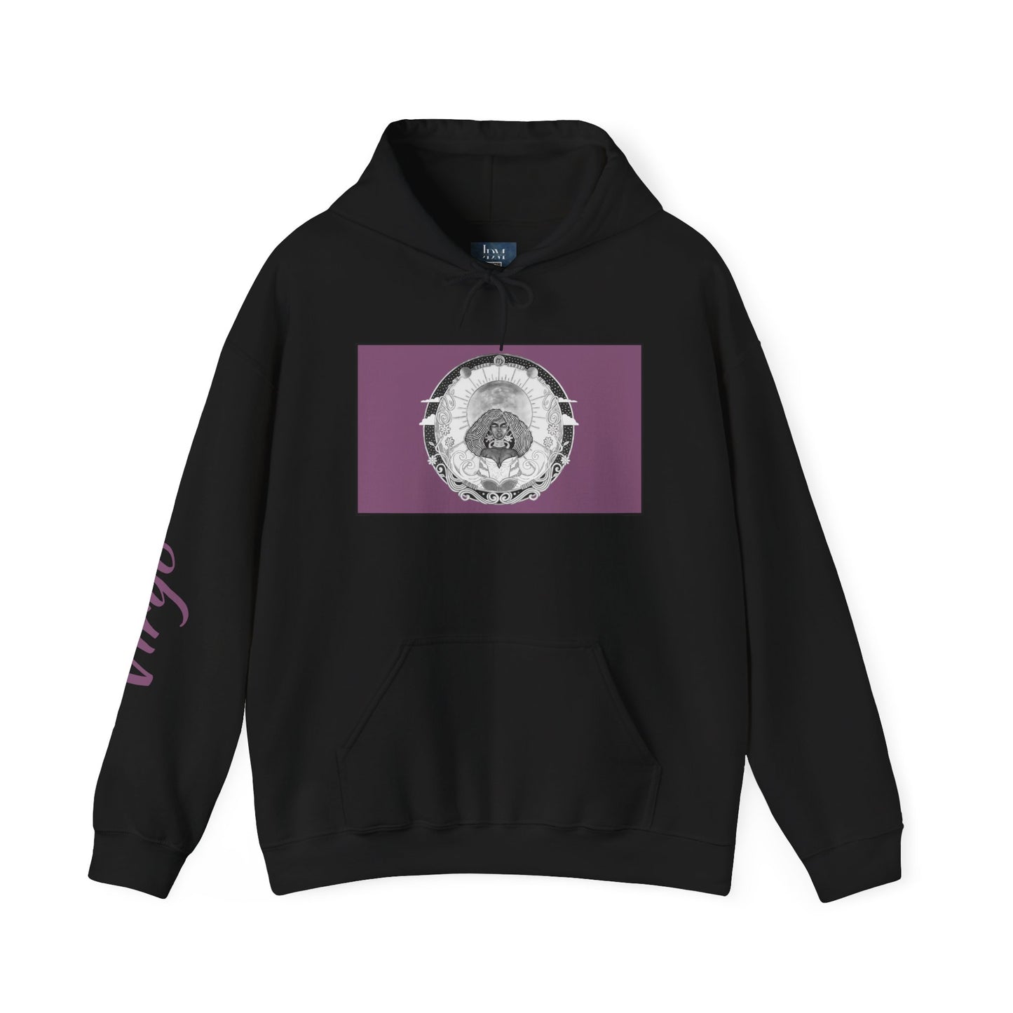 Virgo Zodiac Hoodie – Hand-Drawn Celestial Design (Non-AI) Universal