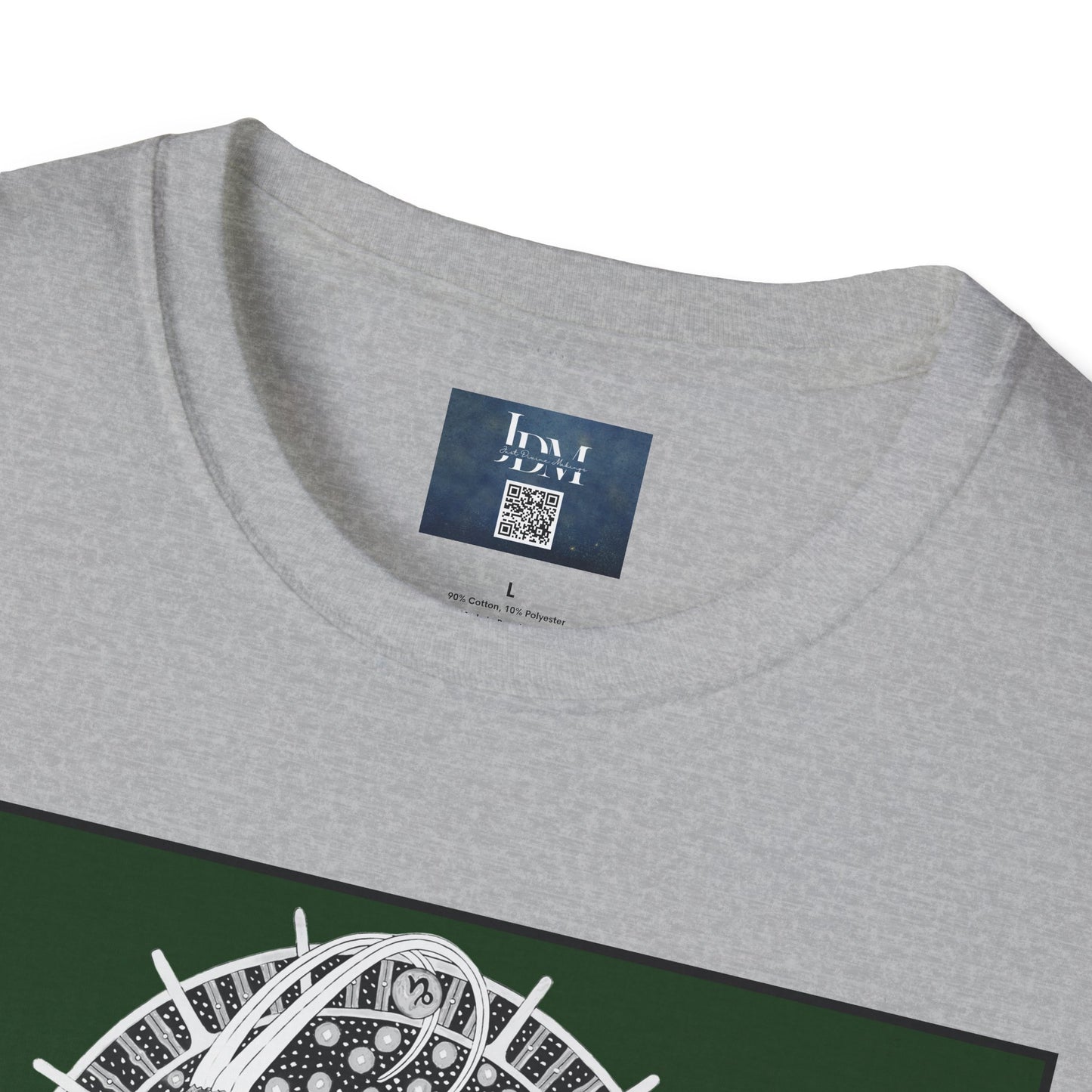 Capricorn Zodiac Crew Neck T-Shirt – Hand-Drawn Celestial Design (Non-AI) Universal