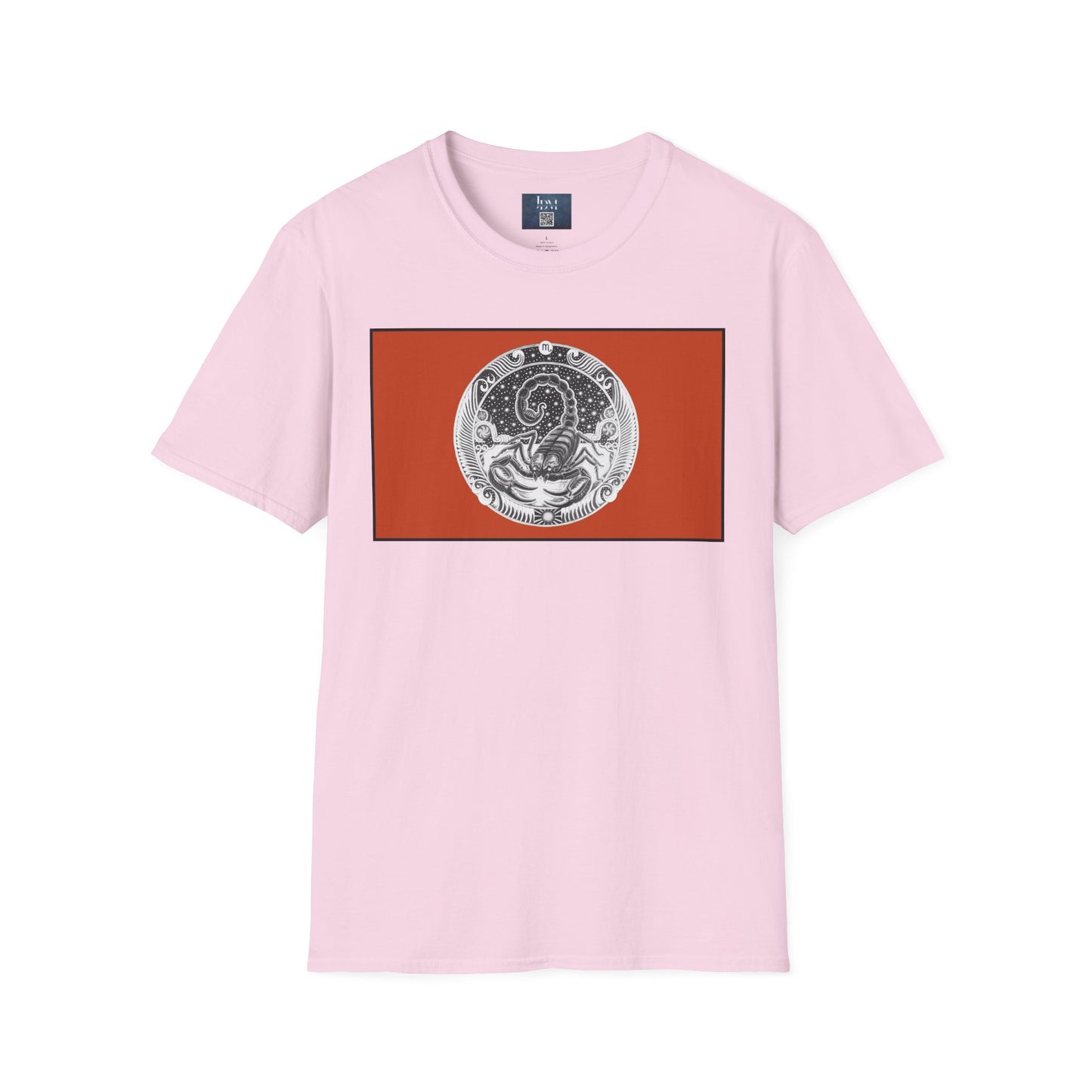 Scorpio Zodiac Crew Neck T-Shirt – Hand-Drawn Celestial Design (Non-AI) Universal
