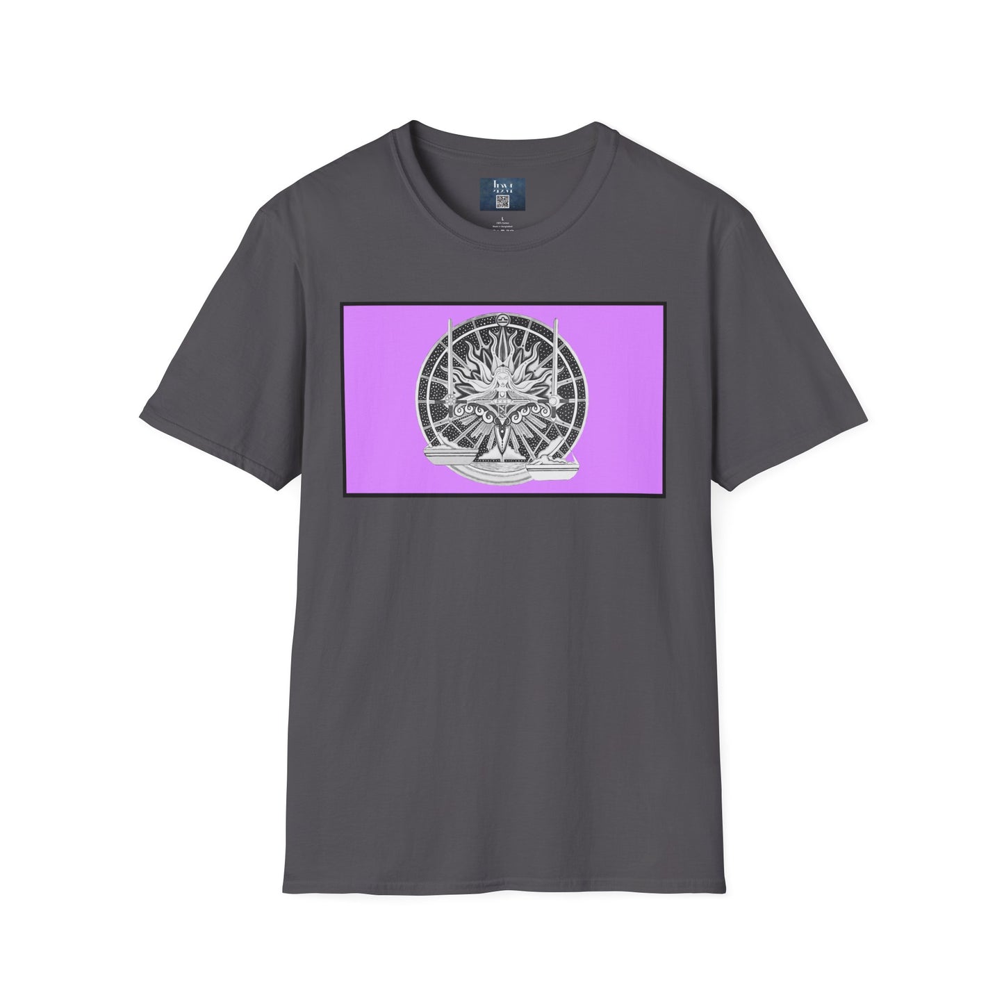 Libra Zodiac Crew Neck T-Shirt – Hand-Drawn Celestial Design (Non-AI)  Universal