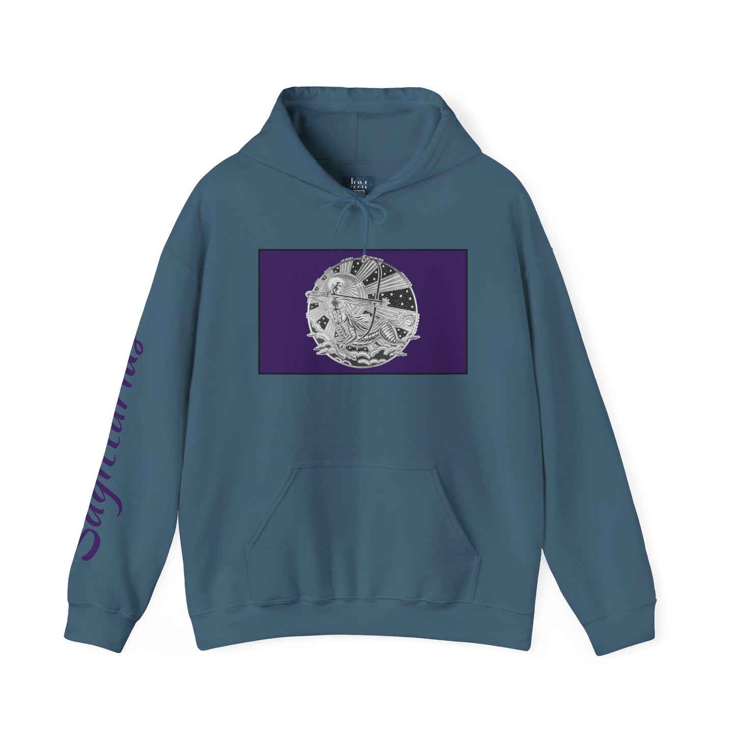 Sagittarius Zodiac Hoodie – Hand-Drawn Celestial Design (Non-AI) Universal