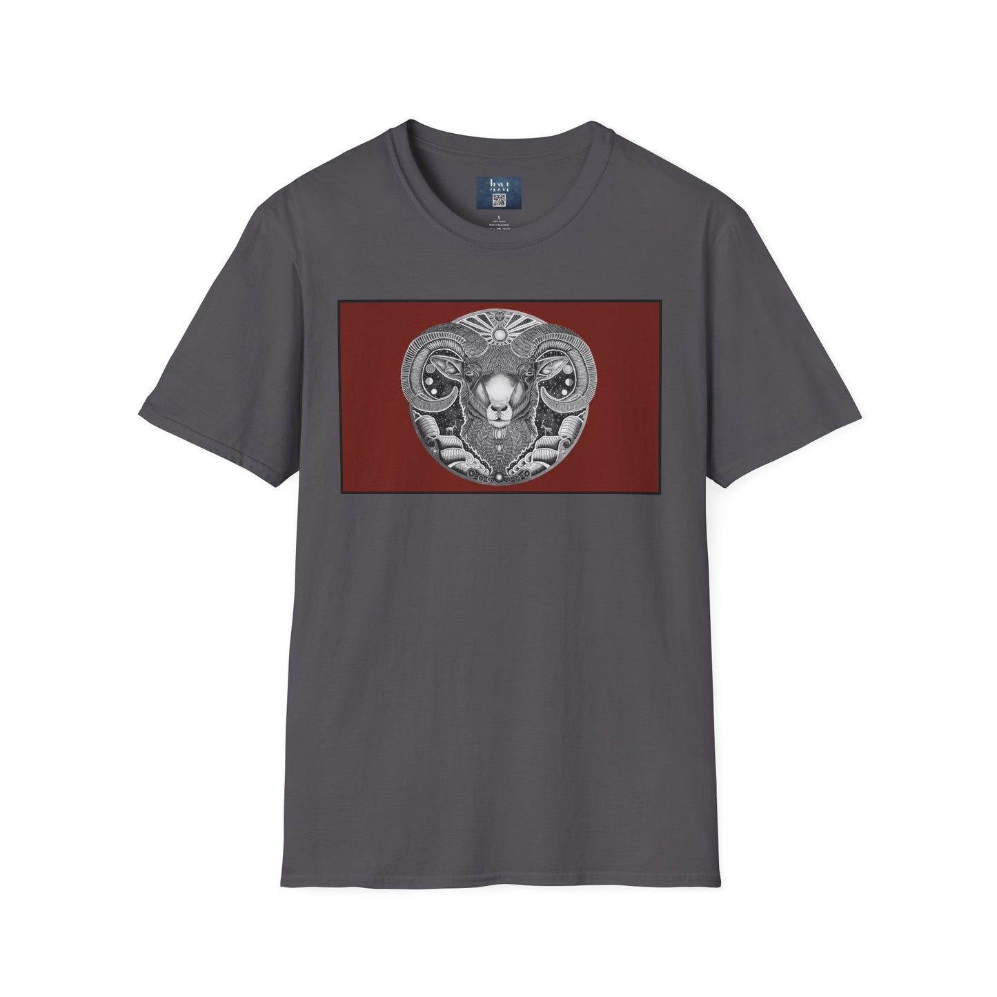 Aries Zodiac Softstyle T-Shirt - Hand-Drawn Celestial Design (Non-AI) Universal