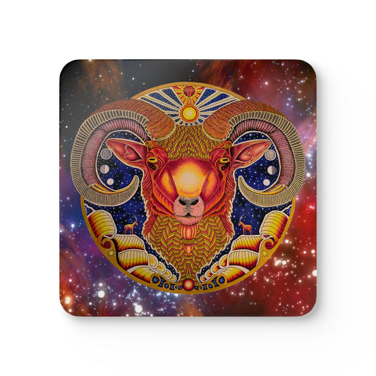 Celestial Zodiac Coaster Set - Astrology Art, Horoscope Gifts, Home Bar Decor, Unique Housewarming Present, Cosmic Drink Coasters