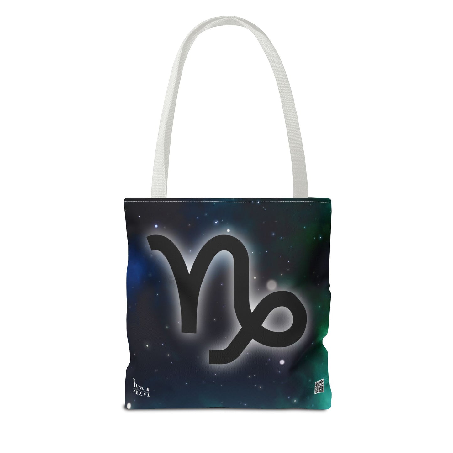Capricorn Zodiac Tote Bag - Hand-Drawn Celestial Design (Non-AI)