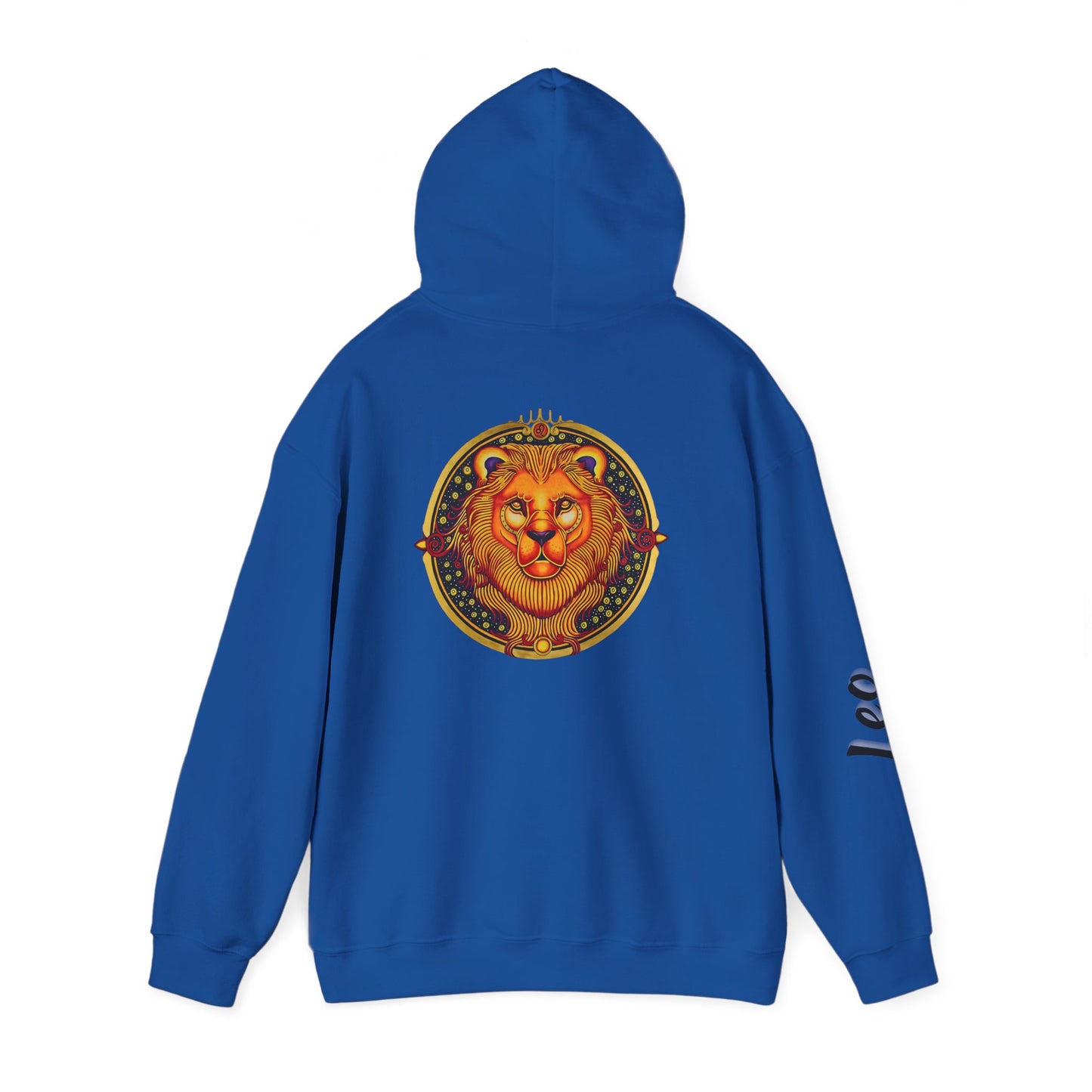 Leo Zodiac Hoodie – Hand-Drawn Celestial Design (Non-AI)
