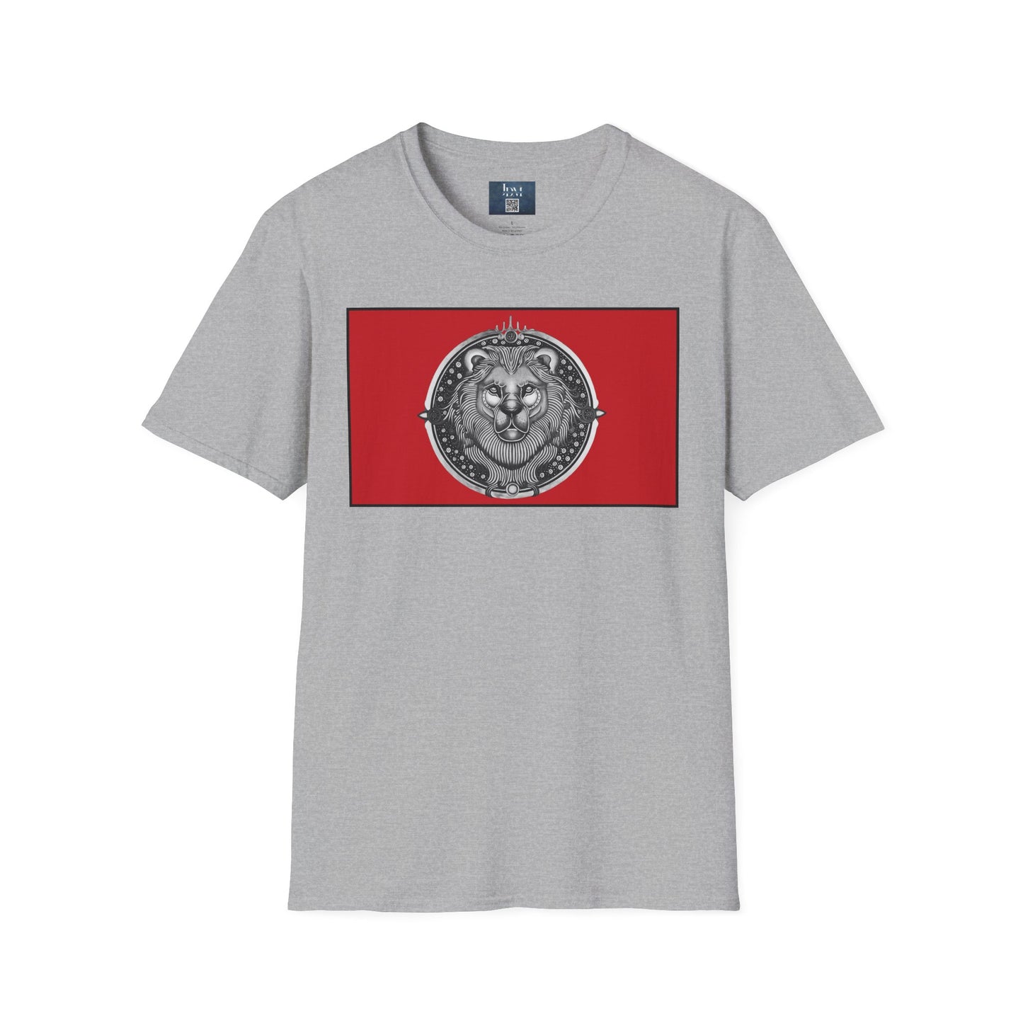 Leo Zodiac Crew Neck T-Shirt – Hand-Drawn Celestial Design (Non-AI) Universal