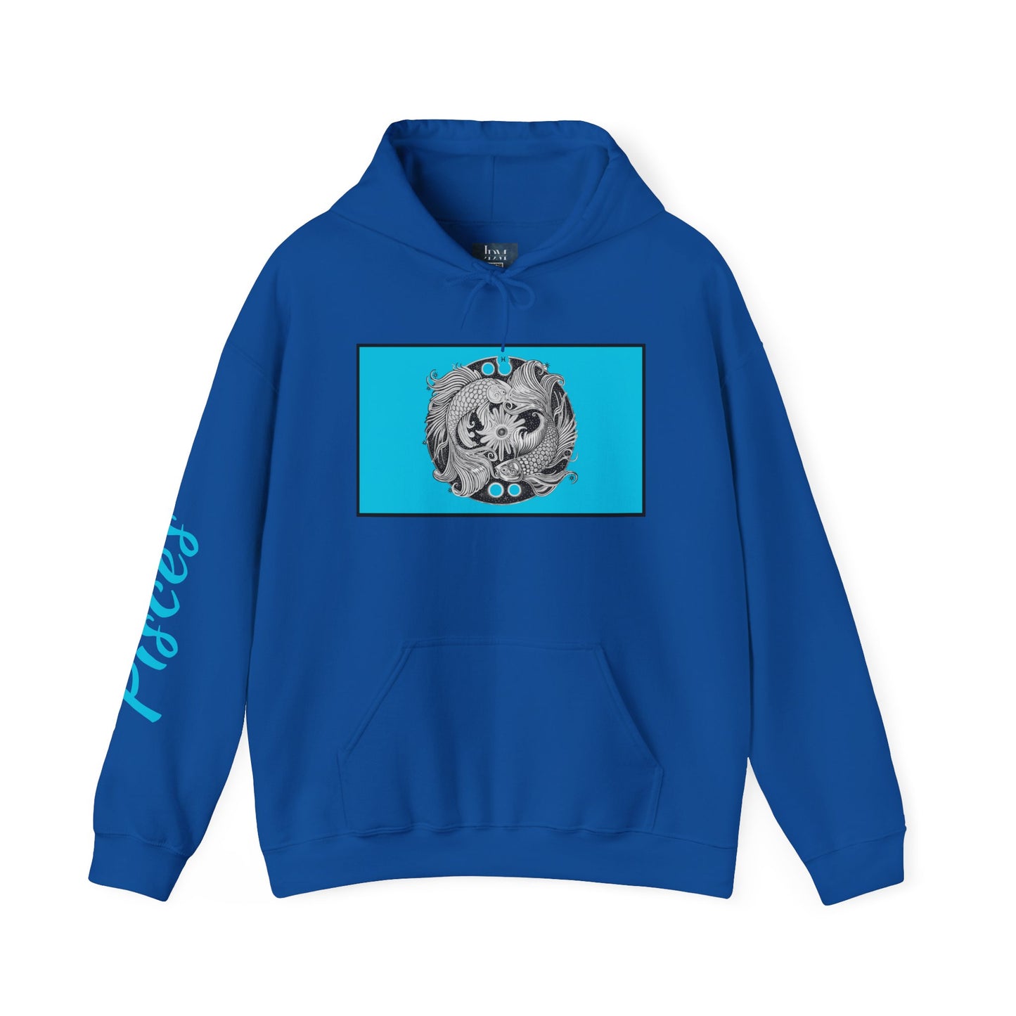 Pisces Zodiac Hoodie – Hand-Drawn Celestial Design (Non-AI) Uiniversal