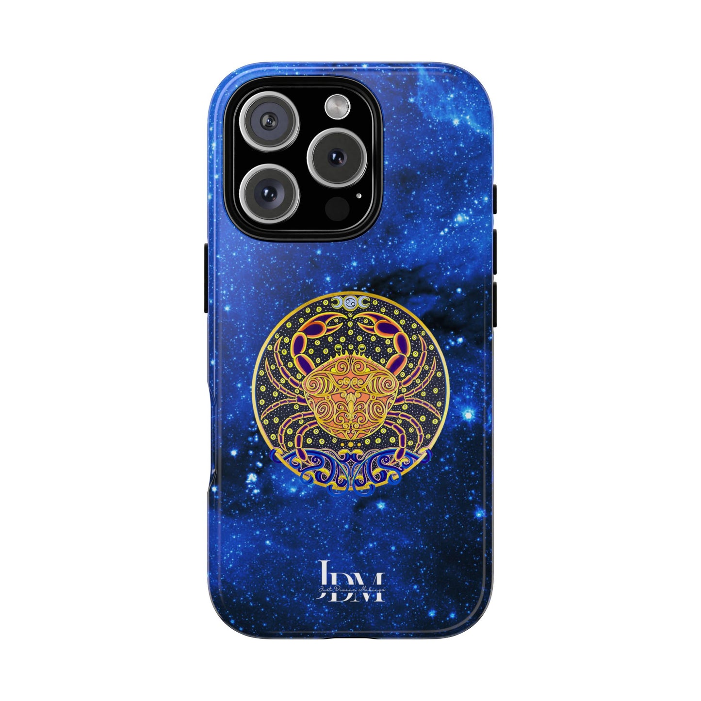 Cancer Zodiac Tough Phone Case – Hand-Drawn Celestial Design (Non-AI)