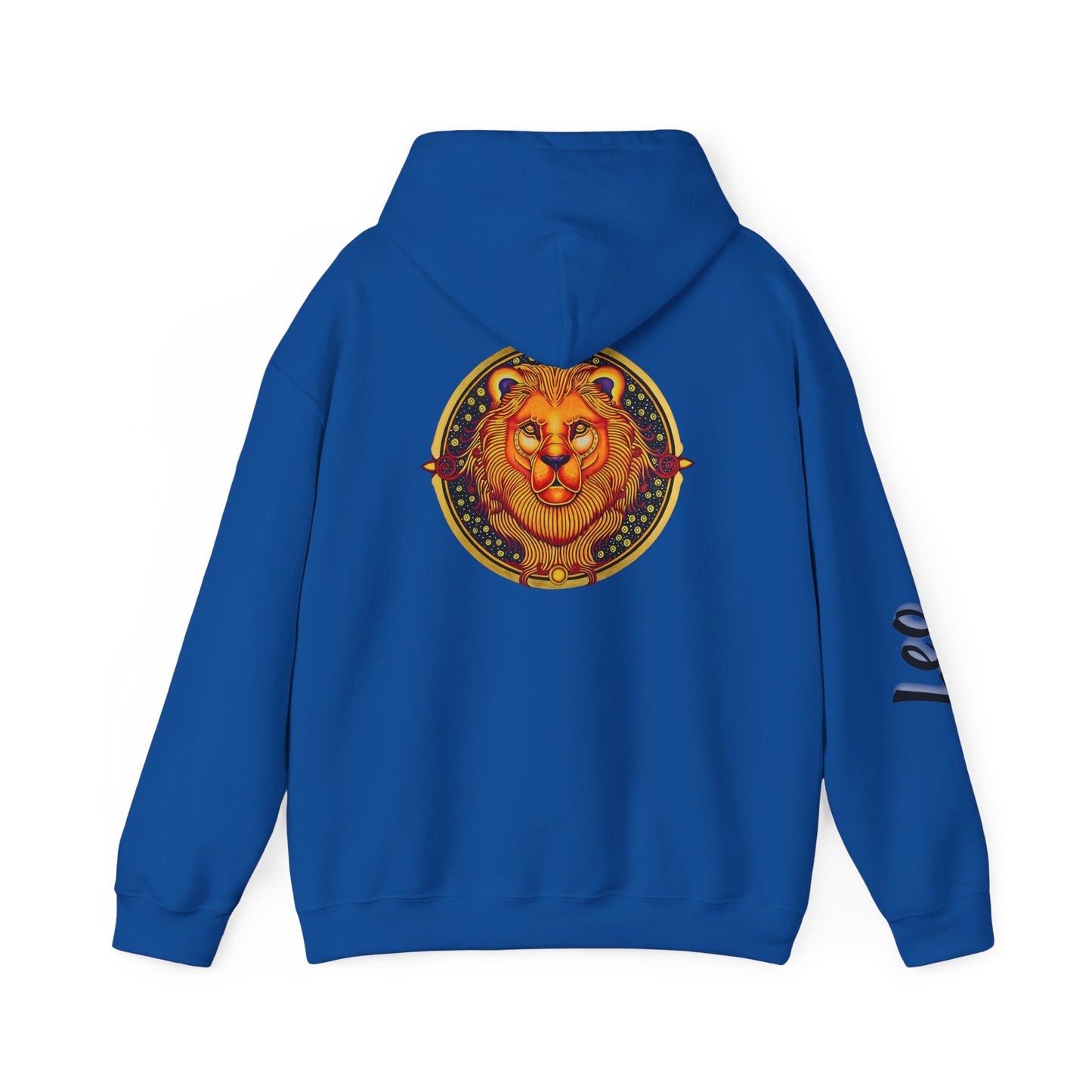 Leo Zodiac Hoodie – Hand-Drawn Celestial Design (Non-AI)