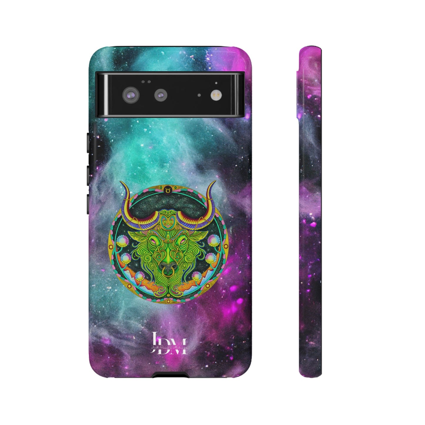 Taurus Zodiac Tough Phone Case – Hand-Drawn Celestial Design (Non-AI)